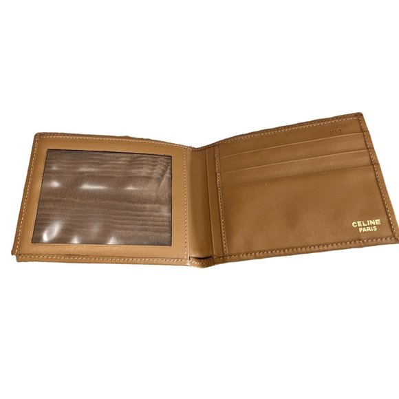 CELINE: Brown, Monogram Macadam Logo Wallet/Card Holder #1314 - Picture 4 of 6